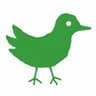 Robenhud chain logo, a deliberately badly drawn bird icon